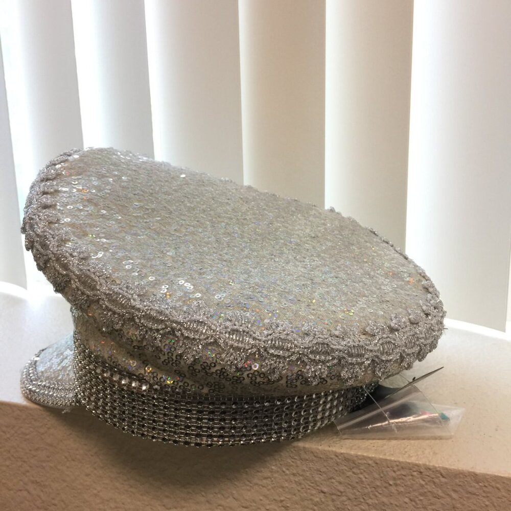Preloved Sequin Captain Hat Misc036 - image 4